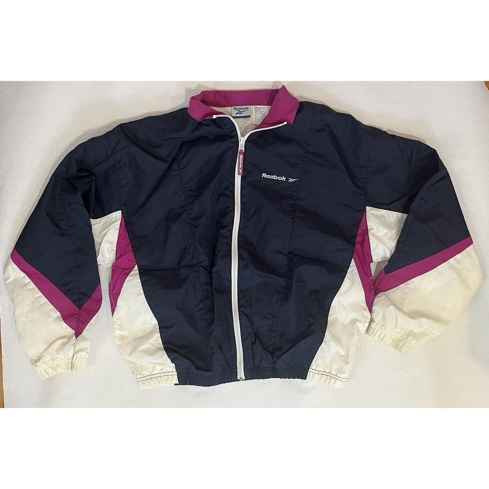 Vintage Windbreaker Wilson Jacket Zip Up Track Coat Women's Medium